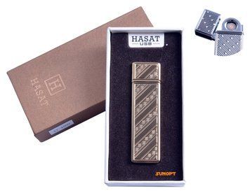 USB зажигалка в подарочной упаковке "Hasat" (Двухсторонняя спираль накаливания) №4800-9 4800-9 фото