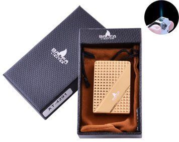 Зажигалка в подарочной коробке BAOFA (Острое пламя) №4291 Gold 4291 Gold фото