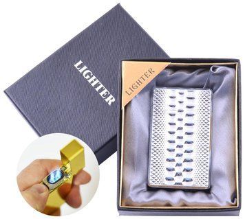 Запальничка в подарунковій коробці (Подвійне гостре полум'я) №4648 Silver №4648 Silver фото