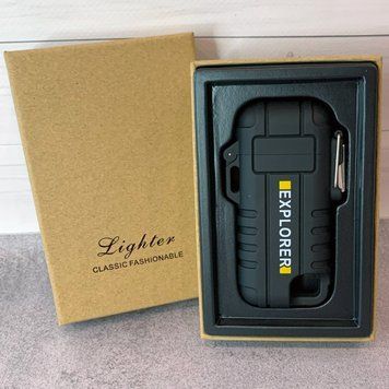 Дуговая электроимпульсная зажигалка водонепроницаемая⚡️EXPLORER HL-516 Black HL-516 Black фото