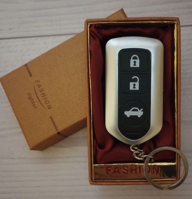 Зажигалка в подарочной коробке Брелок-ключ авто " FASHION" (Турбо пламя 🚀) D150 D150 фото