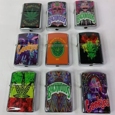 Трубка курильна Zippo з різноманітним принтом ☠️  HL-576  HL-576 фото