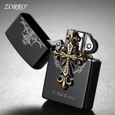 Запальничка бензинова "ZORRO Cribal Cross" Хрест HL-294 HL-294 фото
