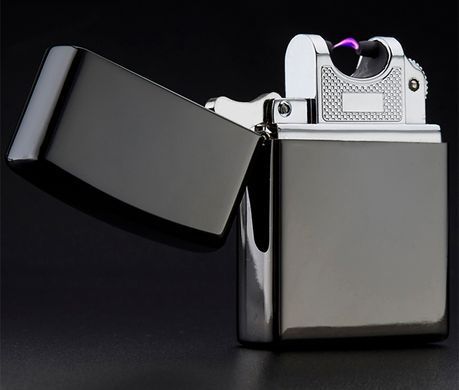 Дугова електроімпульсна USB запальничка ⚡️Україна (металева коробка) HL-451-Black HL-451-Black фото