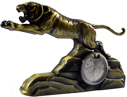 Зажигалка подарочная с часами Тигр №4372 460328168 фото