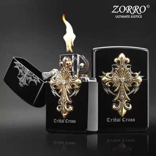 Зажигалка бензиновая 'ZORRO Cribal Cross' Крест HL-294 купить