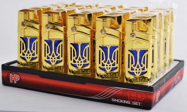 Зажигалка карманная Украина (турбо пламя) №4568 №4568 фото