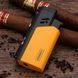 Газовая зажигалка HONEST для сигар (турбо-пламя, пробойник и игла) HL-854 Yellow HL-854 Yellow фото 1