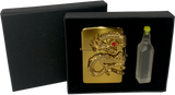 Запальничка бензинова 'Дракон' у подарунковій коробці + балончик бензину HL-372-3 HL-372-3 фото