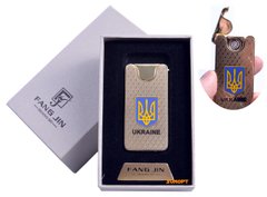 USB зажигалка в подарочной упаковке "Герб Украины" (Двухсторонняя спираль накаливания) №4795 4795 фото