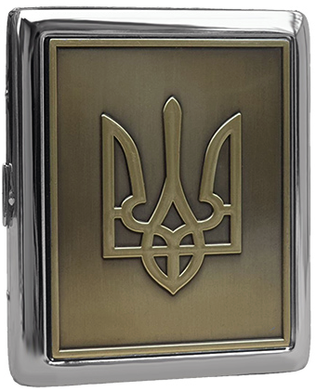 Портсигар на 20 сигарет металевий Герб України YH-1 YH-1 фото