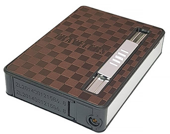 Портсигар на 10 сигарет с автоматической подачей и зажигалкой TRAVELERS (Острое пламя🚀) HL-155-3 HL-155-3 фото
