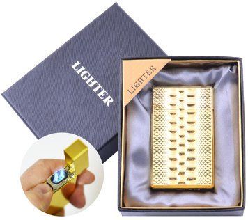 Запальничка в подарунковій коробці (Подвійне гостре полум'я) №4648 Gold №4648 Gold фото