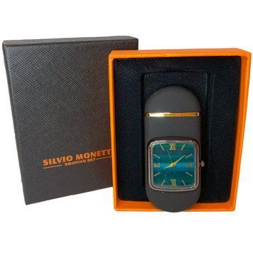 Запальничка з вбудованим годинником від Silvio Monetti 🕑🚀 HL-615 Black matte HL-615 Black matte фото