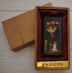 Запальничка в подарунковій коробці (2 режими гостре та звичайне полум'я 🚀) 'Wolf 🐺' Fasion D152 D152 D152-2 фото