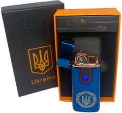 Електрична та газова запальничка Україна (з USB-зарядкою⚡️) HL-435 Blue-ice HL-435-Blue-ice фото
