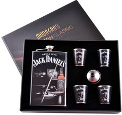 Подарунковий набір 6в1 фляга, 4 чарки, лійка 'Jack Daniels' N-110 N-110 фото