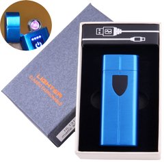 Електроімпульсна запальничка в подарунковій коробці LIGHTER (USB) HL-131 Blue HL-131 Blue фото