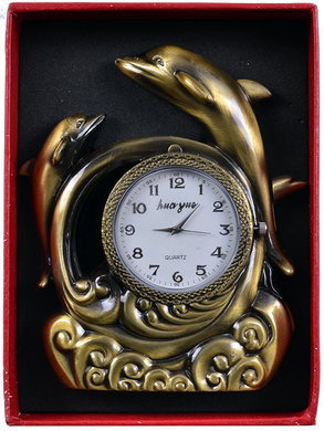 Запальничка подарункова з годинником Дельфіни №4373 460328170 фото