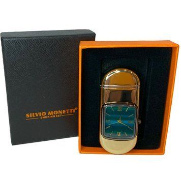 Запальничка з вбудованим годинником від Silvio Monetti 🕑🚀 HL-615 Gold HL-615-Gold фото
