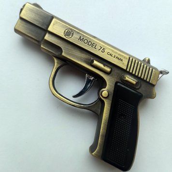 Газова запальничка "Model 75" з ліхтариком та турбо-полум'ям 🔦 D606 D606 фото