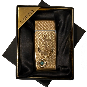Подарункова запальничка з декоративним якорем D783 Gold D783 Gold фото