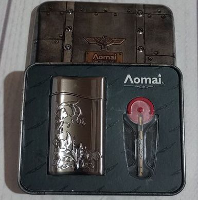 Зажигалка газовая в подарочной упаковке Aomai (Обычное пламя🔥) D386 D386 фото