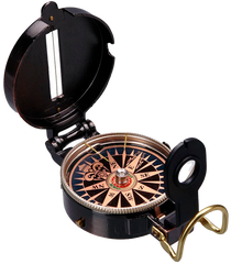 Магнітний туристичний компас у металевому корпусі з фіксацією стрілки🧭ZC45-3G ZC45-3G фото
