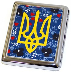 Портсигар на 20 сигарет металлический Герб Украины 🇺🇦 YH-3 YH-3 фото