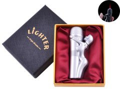 Запальничка в подарунковій коробці Дівчина на Мікрофоні (Турбо полум'я) XT-61 Silver XT-61 Silver фото