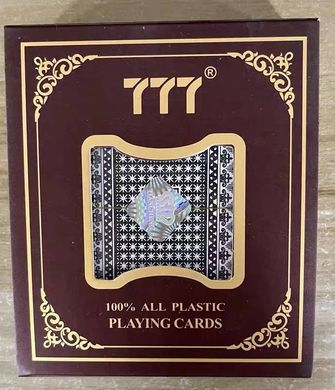 Пластикові карти для покеру 777 🃏 три сокири / 54 аркуші в колоді / 408-35 408-35 фото