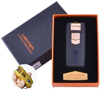 Зажигалка в подарочной коробке Lighter (Двойная молния) HL-32 Black HL-32 Black фото