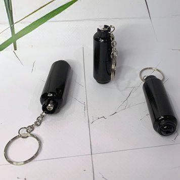 Металева міні-трубка брелок (розбірна) Капсула HL-6822 Black HL-6822 Black фото