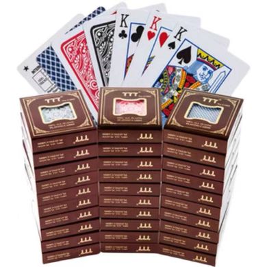 Пластиковые покерные карты 777 🃏 три топора / 54 листа в колоде / 408-35 408-35 фото