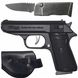 Газова запальничка з ножем Пістолет Walther PPK (Турбо полум'я🚀) XT-4967 Black XT-4967-Black фото 1
