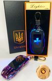 Электрическая зажигалка - брелок Украина (с USB-зарядкой и подсветкой⚡️) HL-469 Colorful HL-469-Colorful фото
