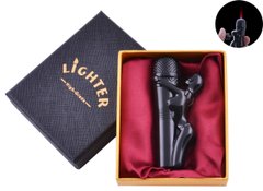 Запальничка в подарунковій коробці Дівчина на Мікрофоні (Турбо полум'я) XT-61 Black XT-61 Black фото