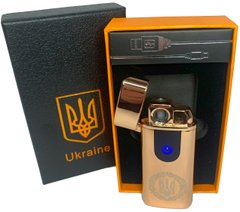 Електрична та газова запальничка Україна (з USB-зарядкою⚡️) HL-435 Golden-ice HL-435-Golden-ice фото