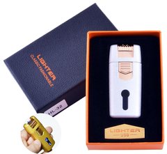 Запальничка в подарунковій коробці Lighter (Подвійна блискавка) HL-32 White HL-32 White фото
