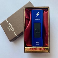 USB ⚡️ Электроимпульсная Зажигалка GLBIRD ⚡️ в подарочной упаковке fashion USB-100 blue USB-100-blue фото