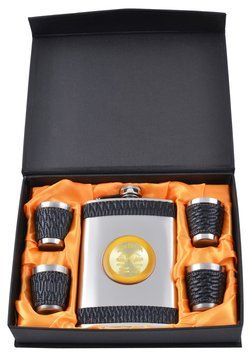 Подарочный набор с флягой Jim Beam (Кожа) GT-16-11 GT-16-11 фото