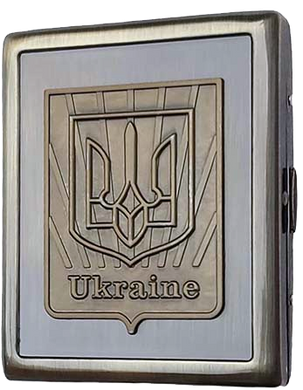 Портсигар на 20 сигарет металлический Герб Украины YH-9 YH-9 фото