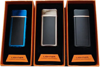 Сенсорная электрическая USB зажигалка Lighter ⚡️ D398 D398 фото