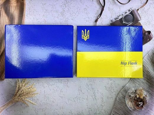Подарочный набор 6в1 с флягой, рюмками, лейкой "Доброго вечора Ми з України" TZ-102 TZ-102 фото