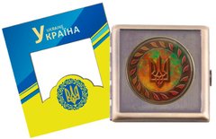 Портсигар на 20 сигарет металлический Герб Украины YH-16 YH-16 фото