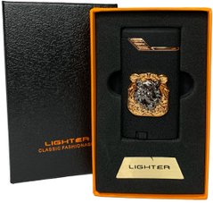 Зажигалка газовая "Тигры 🐅" (Турбо пламя 🚀, подарочная коробка 🎁) Jiebao Lighter HL-506 Black-mate HL-506-Black-mate фото