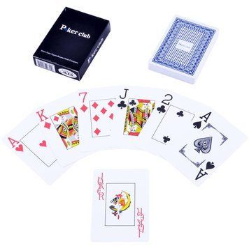 Карты игральные пластиковые &laquo;Poker Club&raquo; (Синяя Рубашка) №408-9 / 25395-3 408-9-2-5395-3 фото