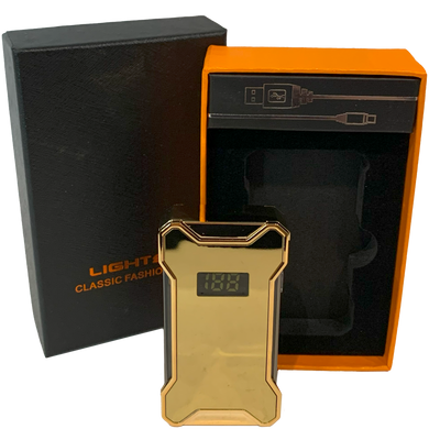 Электрическая USB-зажигалка с двойной дуговой плазмой ⚡⚡ HL-651 Gold HL-651 Gold фото