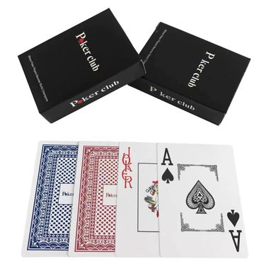 Карти гральні пластикові «Poker Club» (Синя Сорочка) №408-9 / 25395-3 408-9-2-5395-3 фото