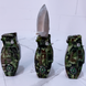 🔥 Газовая зажигалка 2в1 &ldquo;Grenade Knife&rdquo; с ножом и турбо-пламенем HL-818-1 HL-818-1 фото 1